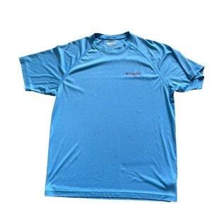 Columbia PFG Blue Short Sleeve Athletic Shirt Men's Large